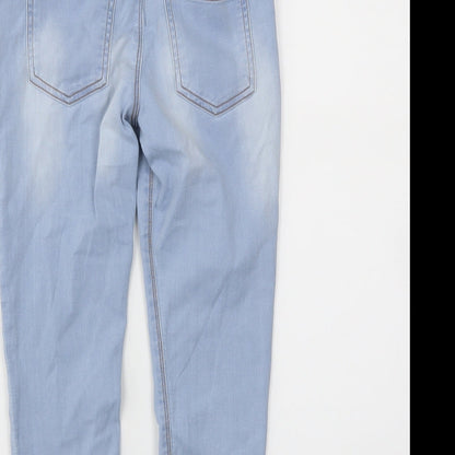 M&S Girls Blue  Denim Boyfriend Jeans Size 7-8 Years