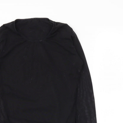 Avon Womens Black   Cropped Blouse Size 10