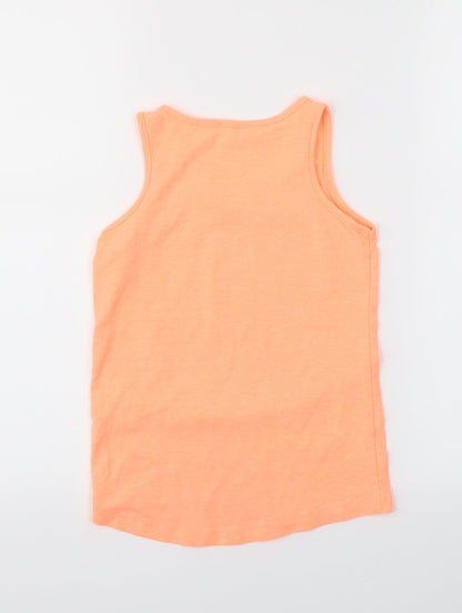 so twee Girls Orange   Basic Tank Size 6 Years