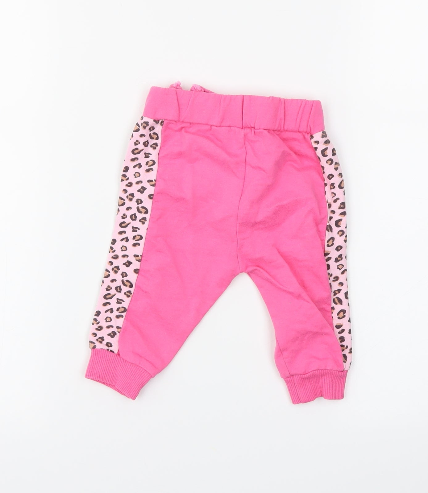 Studio Girls Pink Animal Print  Jogger Trousers Size 3-6 Months