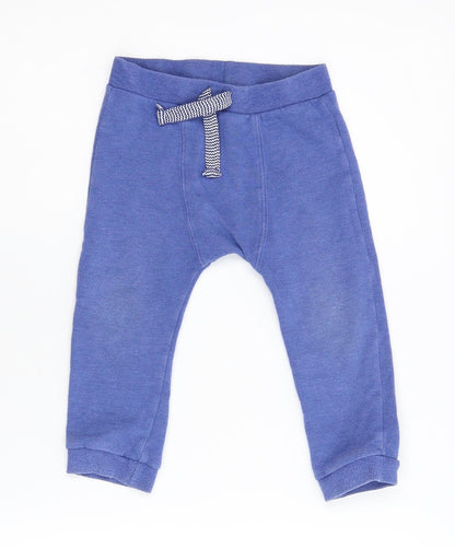 F&F Baby Blue  Flannel Jogger Leggings Size 18-24 Months