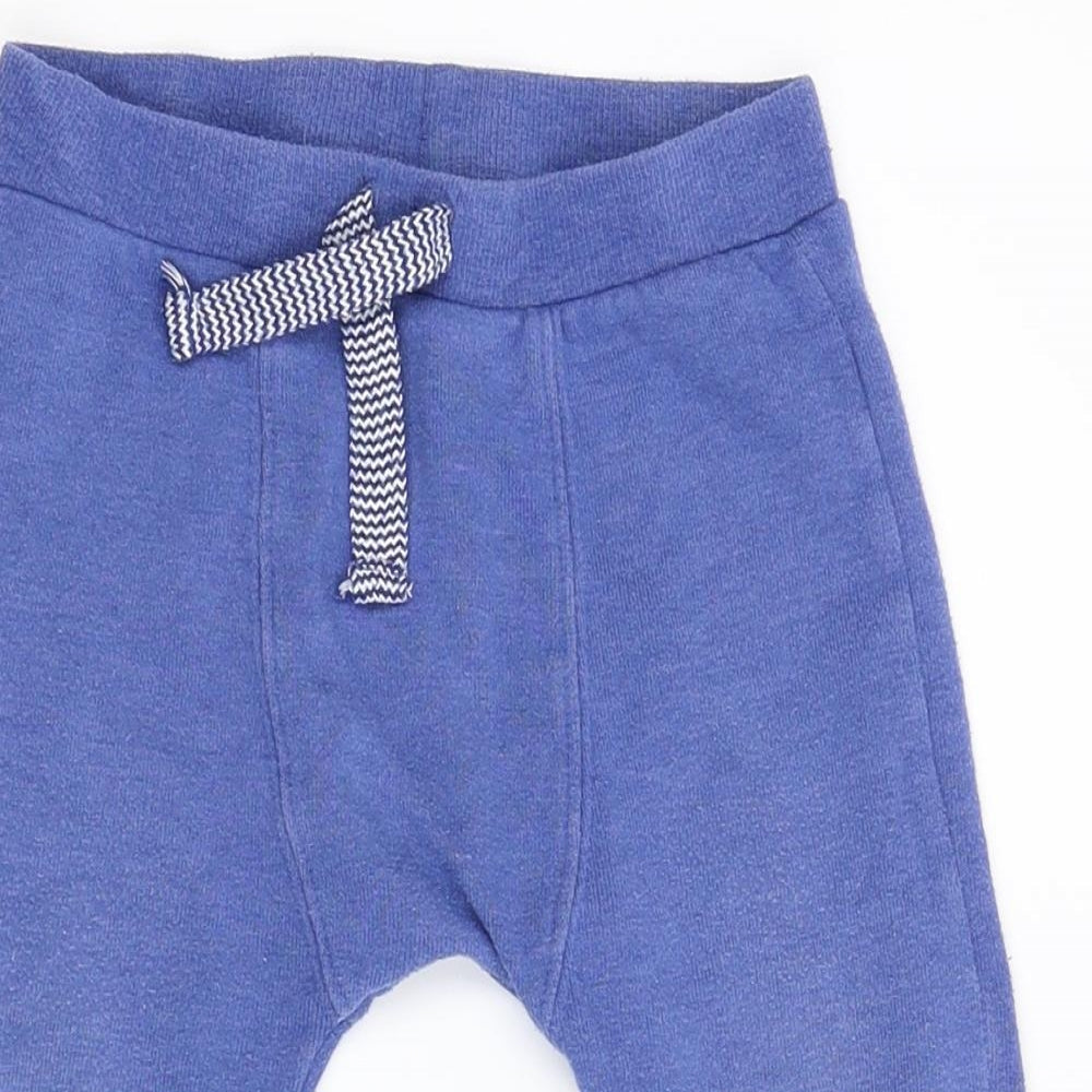 F&F Baby Blue  Flannel Jogger Leggings Size 18-24 Months