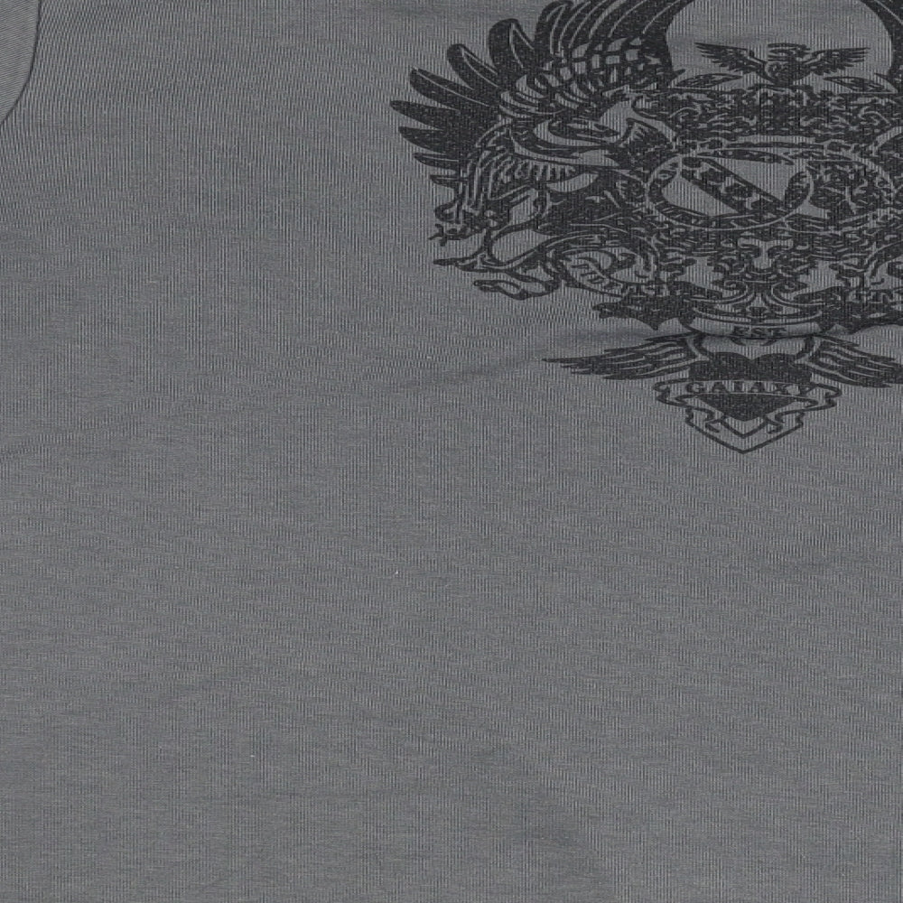 VSKA Mens Grey  Flannel  Polo Size M