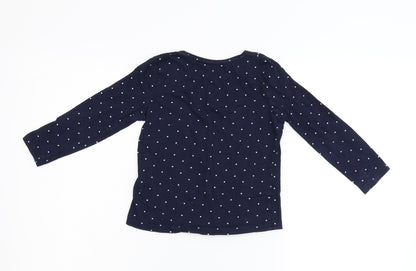 Primark Girls Blue  Flannel Basic T-Shirt Size 3-4 Years  - Daddy's Girl