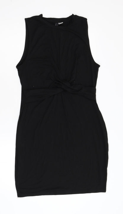 H&M Womens Black  Jersey Shift  Size L