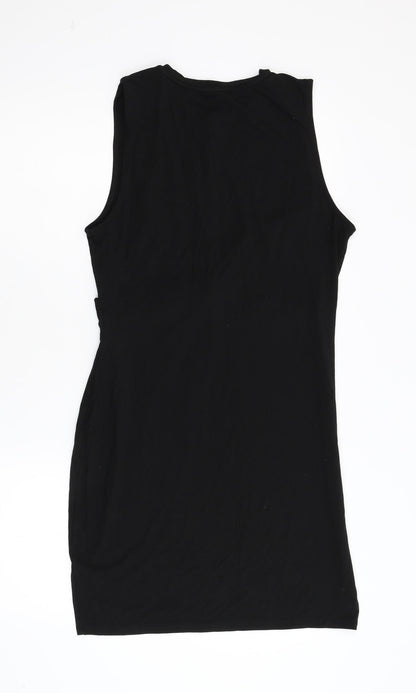 H&M Womens Black  Jersey Shift  Size L