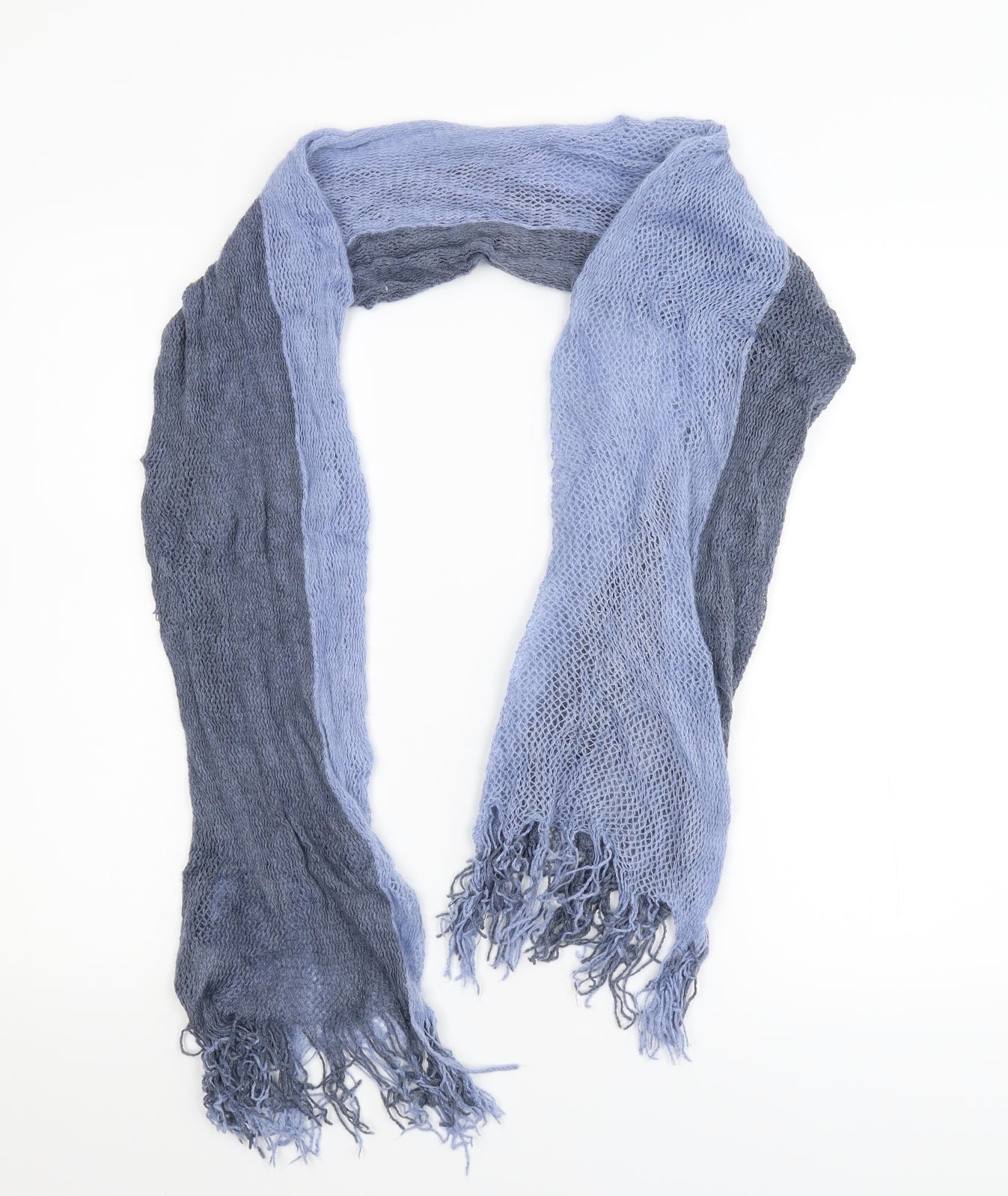 Preworn Unisex Blue  Knit  Scarf