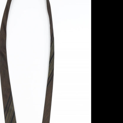 Mens Terylene Bronze Striped  Pointed Tie