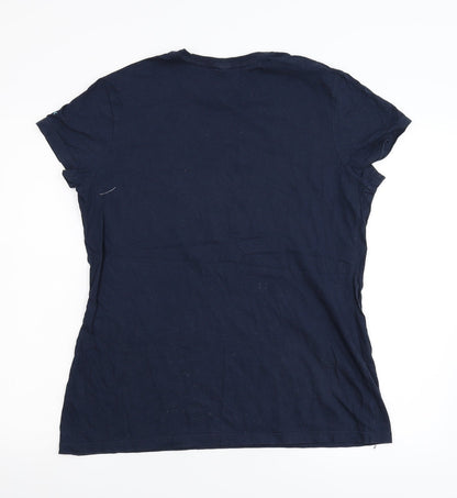 Reebok Mens Blue  Flannel  T-Shirt Size S