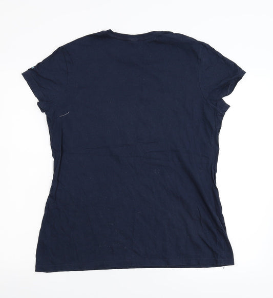 Reebok Mens Blue  Flannel  T-Shirt Size S