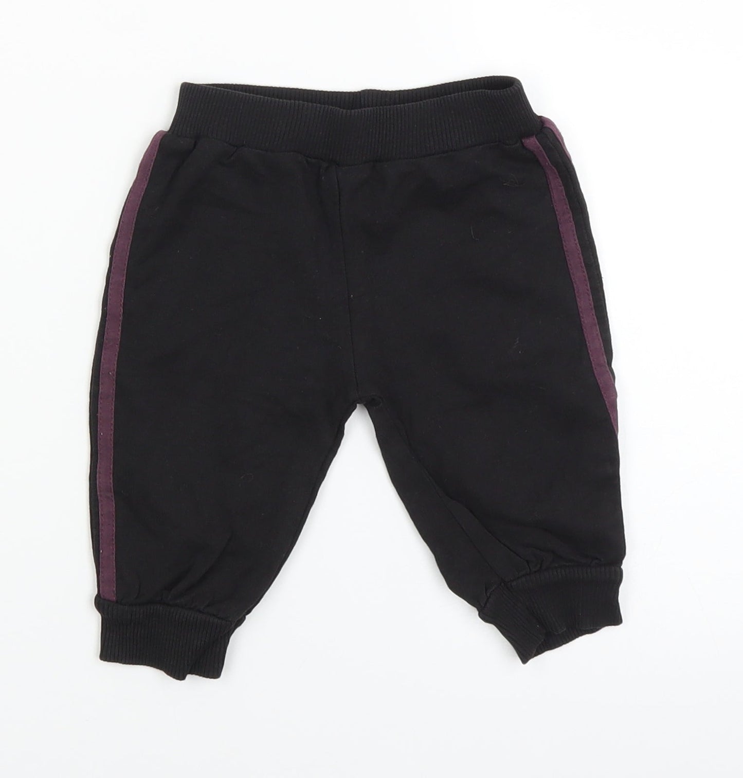 Adams Boys Black   Sweatpants Trousers Size 3-6 Months