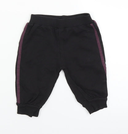 Adams Boys Black   Sweatpants Trousers Size 3-6 Months
