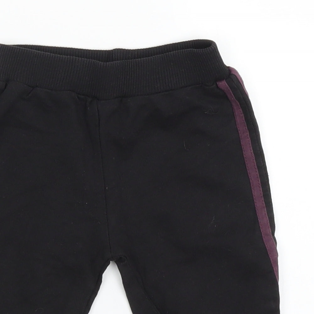 Adams Boys Black   Sweatpants Trousers Size 3-6 Months