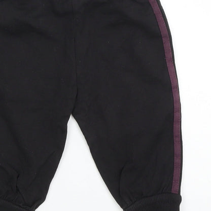 Adams Boys Black   Sweatpants Trousers Size 3-6 Months