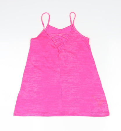 Matalan Girls Pink   Basic T-Shirt Size 4 Years  - LOVE YOU TO THE BEACH AND BACK