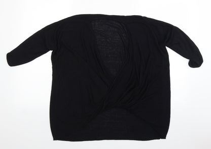 Womens UK Size 8 River Island Black Basic Blouse