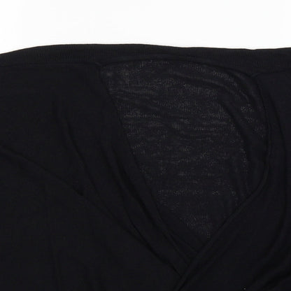 Womens UK Size 8 River Island Black Basic Blouse