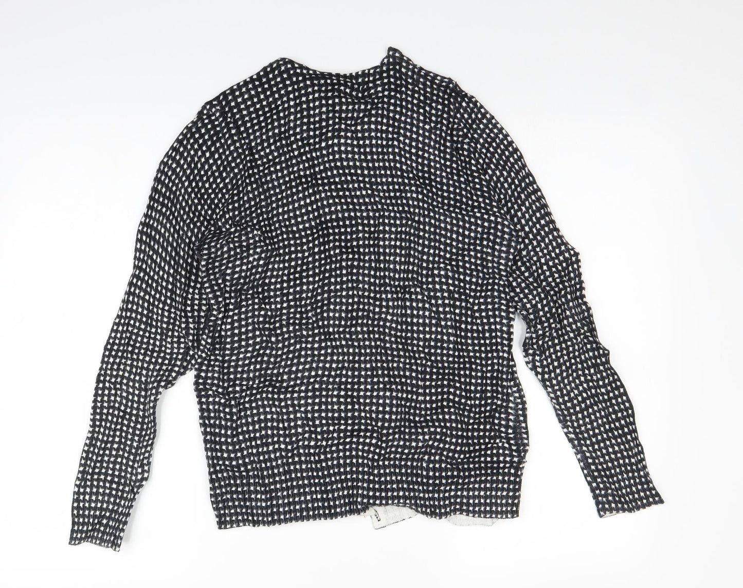 Croft & Barrow Womens Grey Polka Dot  Cardigan Jumper Size M