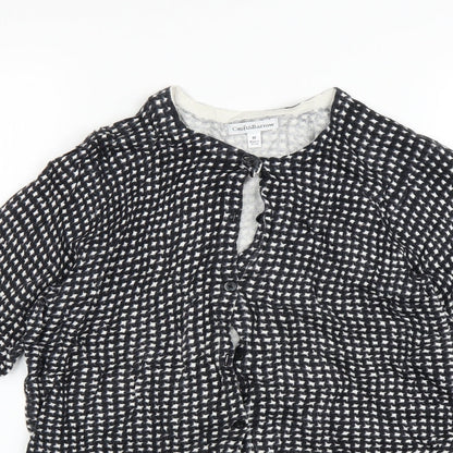 Croft & Barrow Womens Grey Polka Dot  Cardigan Jumper Size M