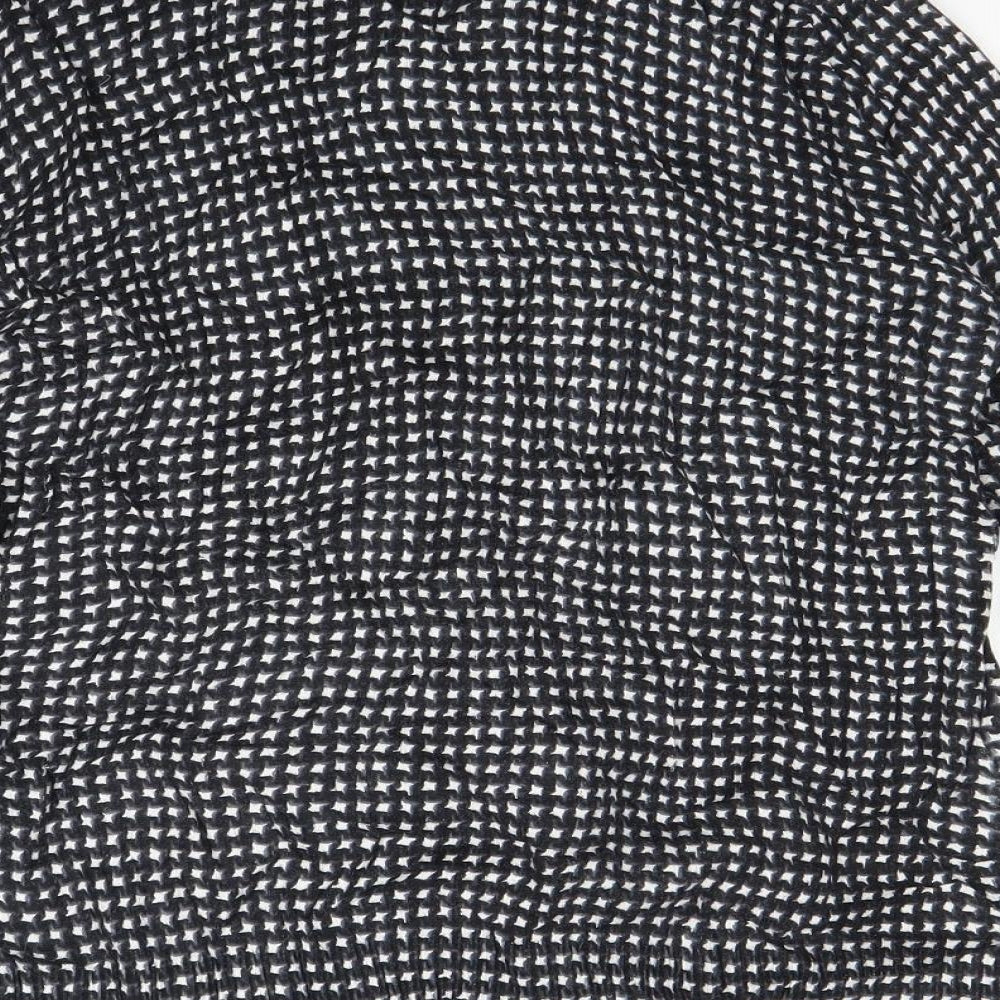 Croft & Barrow Womens Grey Polka Dot  Cardigan Jumper Size M