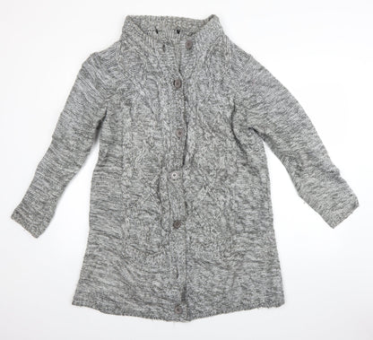 Preworn Womens Grey   Cardigan Jumper Size M
