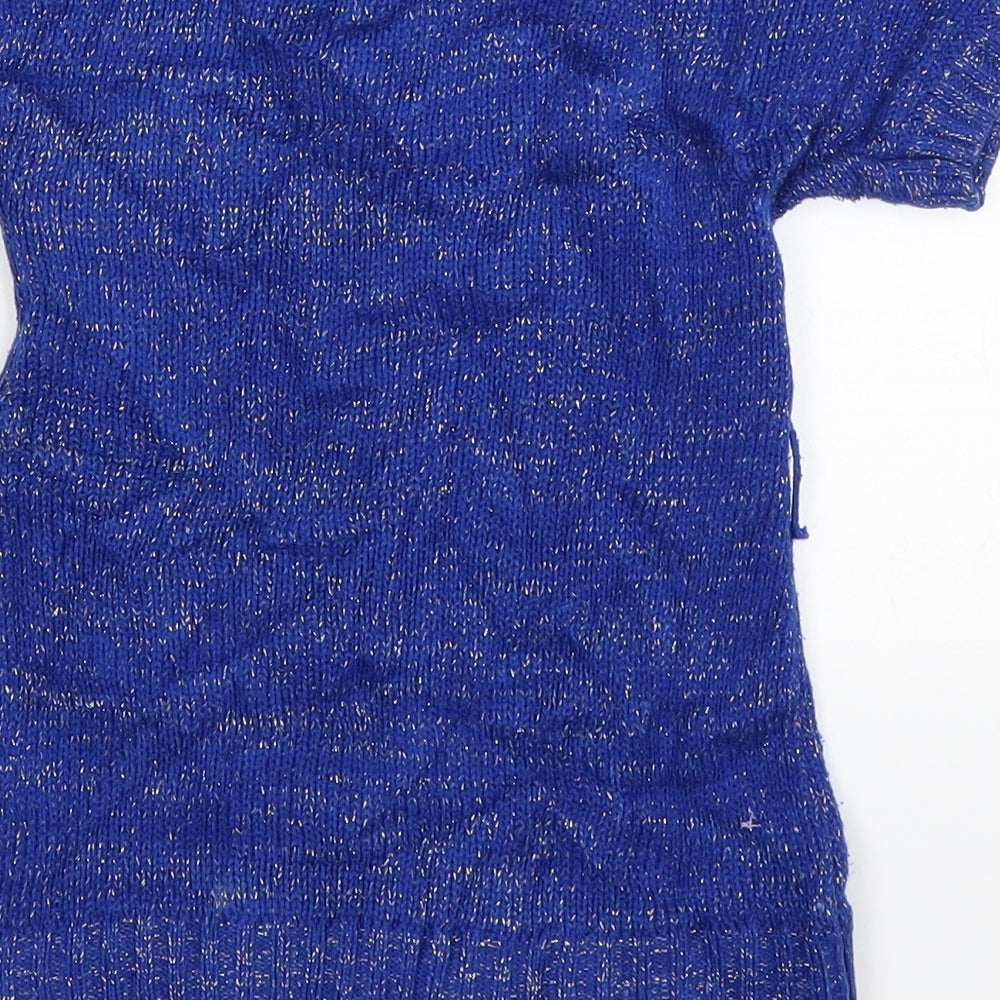 Pumpkin Patch Girls Blue   Cardigan Jumper Size 4 Years