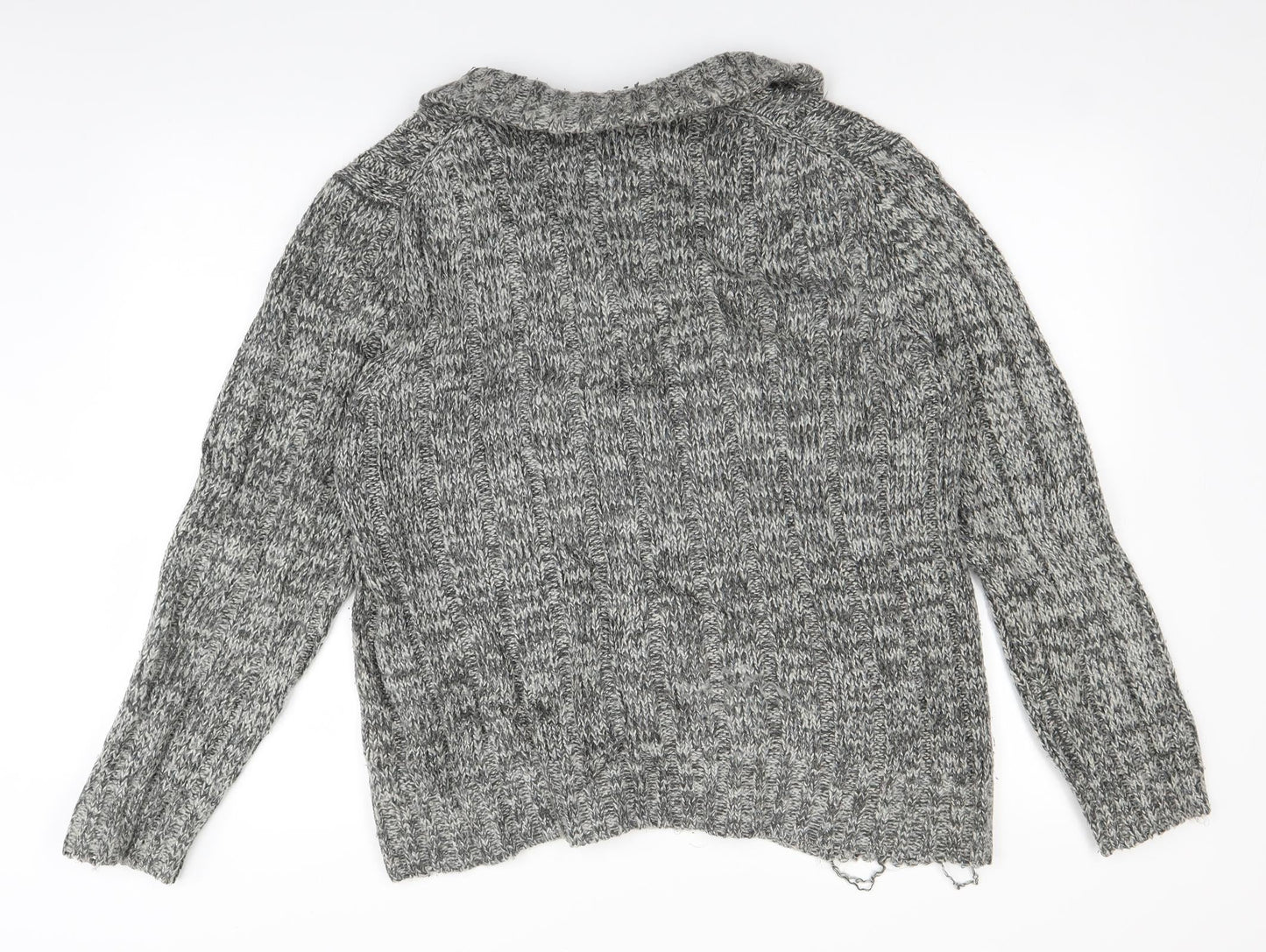 Mens UK Size M Easy Grey Pullover Sweatshirt