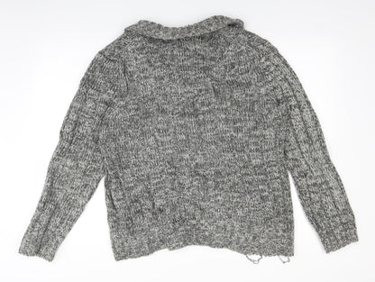 Mens UK Size M Easy Grey Pullover Sweatshirt