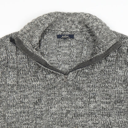 Mens UK Size M Easy Grey Pullover Sweatshirt