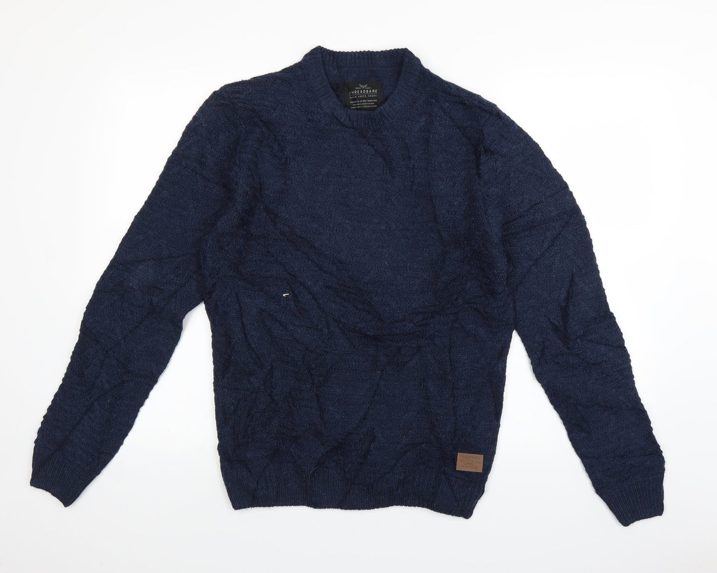 Threadbare Mens Blue   Pullover Jumper Size M