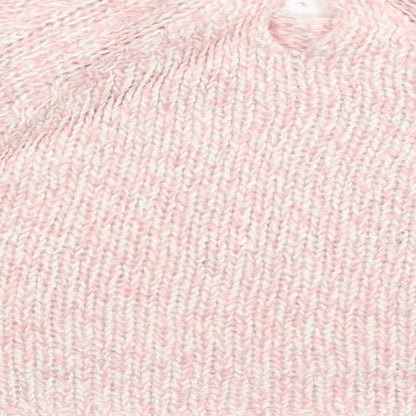 F&F Girls Pink  Knit Pullover Jumper Size 36 Months  - heart