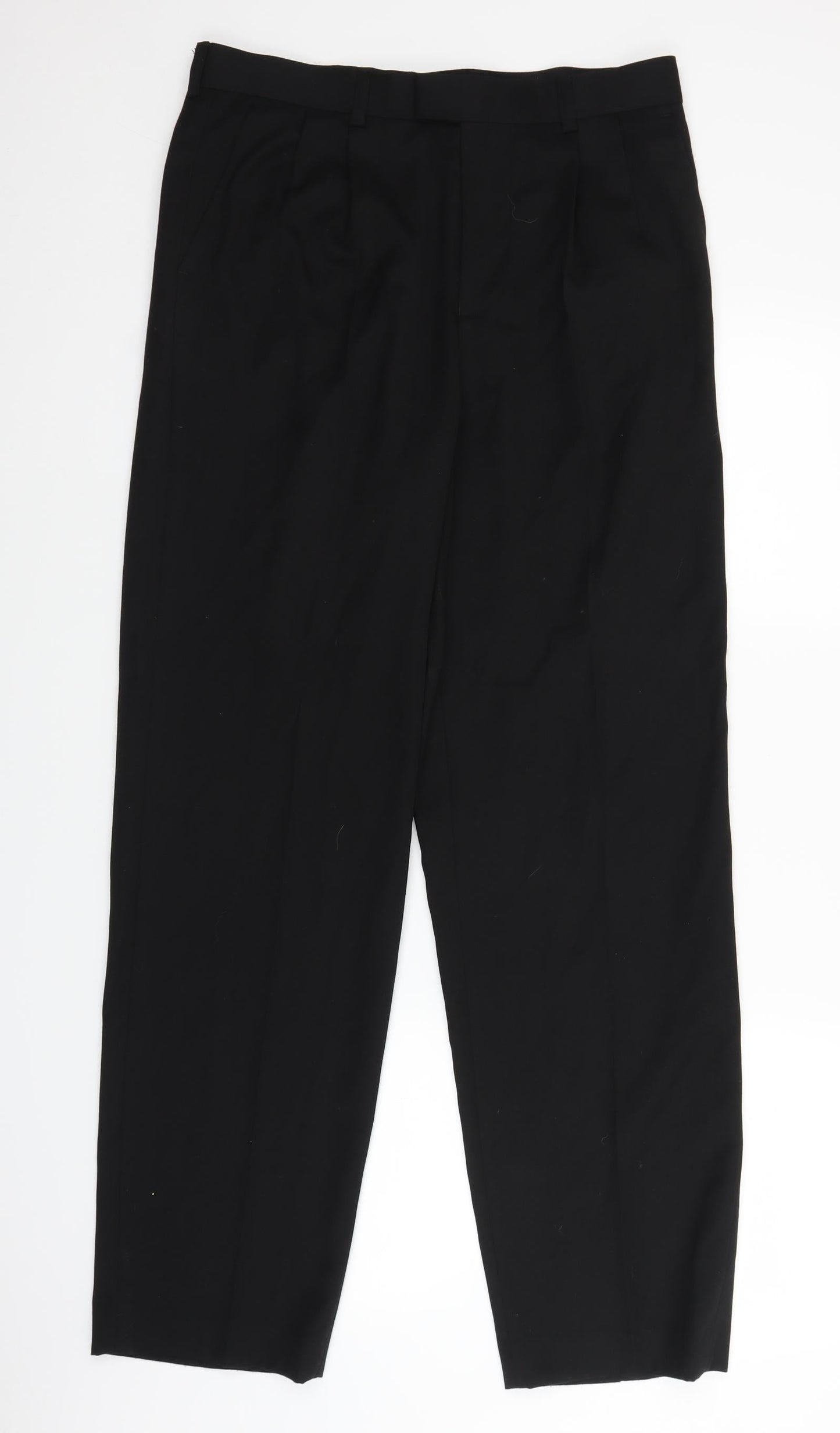 Burton Mens Black   Trousers  Size 32 in L29 in