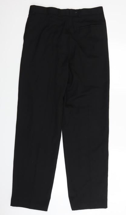 Burton Mens Black   Trousers  Size 32 in L29 in