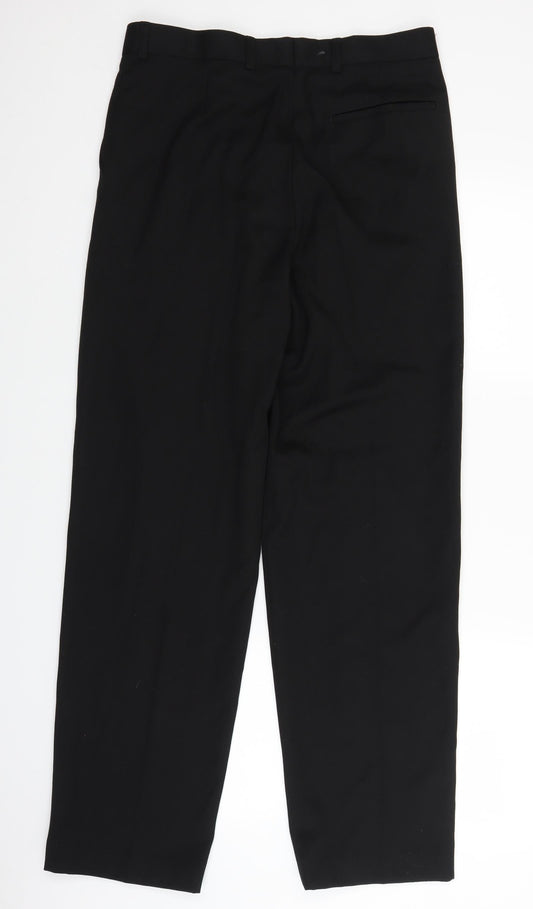 Burton Mens Black   Trousers  Size 32 in L29 in
