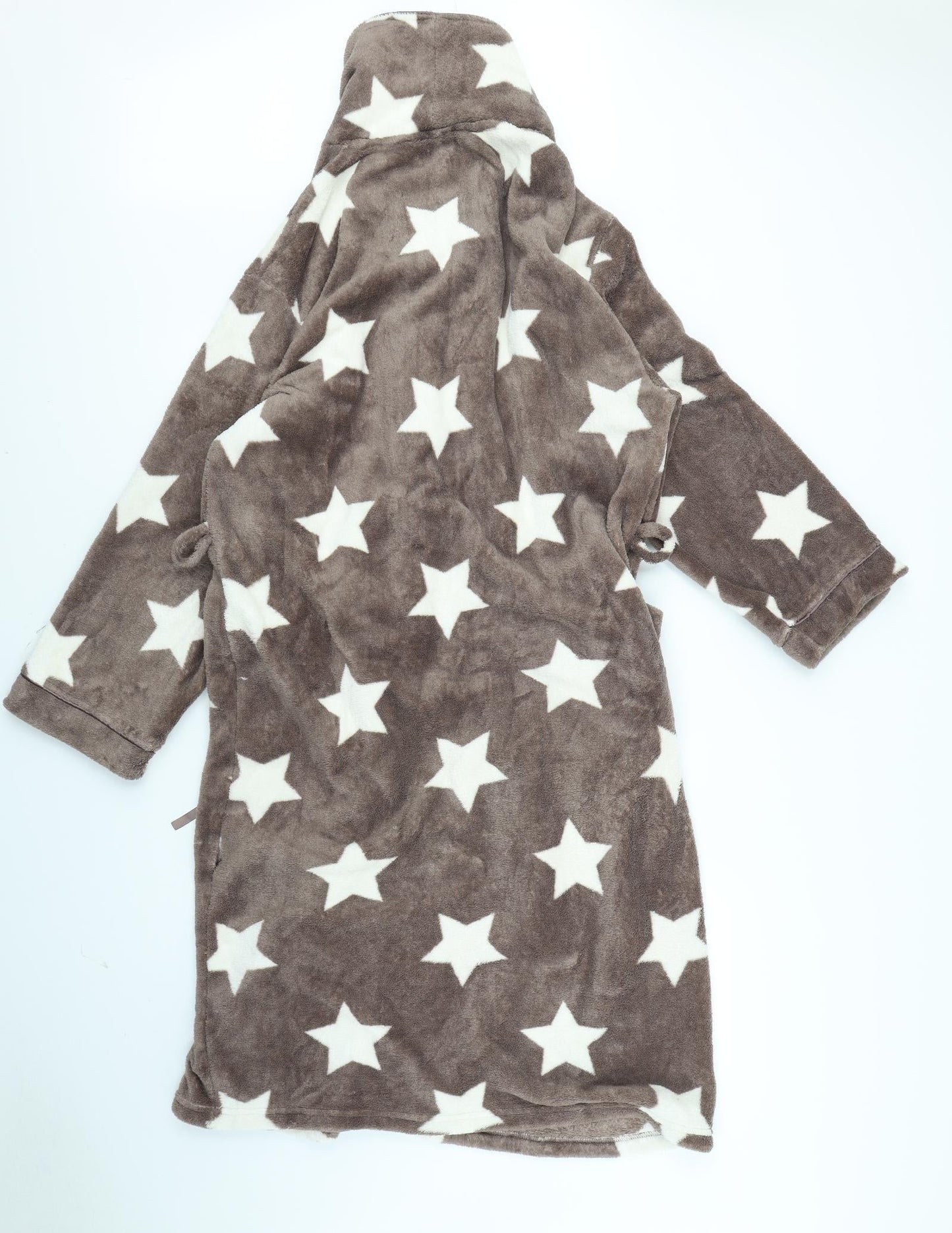 Dorothy Perkins Womens Brown Solid  Babydoll Robe Size M  - Star pattern