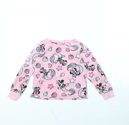Disney Girls Pink Spotted  Cami Pyjama Top Size 5 Years  - Minnie mouse
