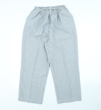Womens UK Size L Preworn Regular Fit  Grey Trousers