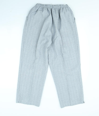Womens UK Size L Preworn Regular Fit  Grey Trousers