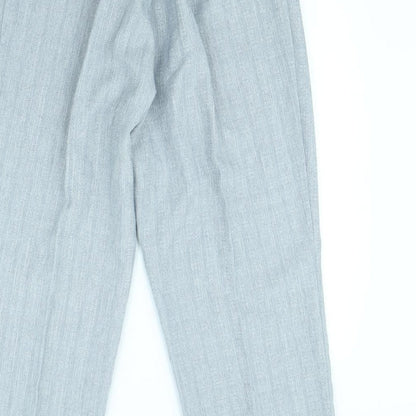 Womens UK Size L Preworn Regular Fit  Grey Trousers