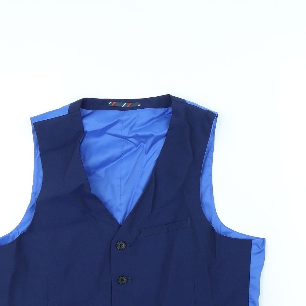 Mens UK Size 40 Preworn Blue Gilet