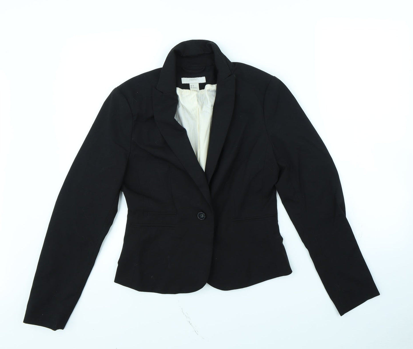 Womens UK Size 8 H&M Black Jacket