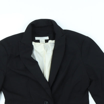 Womens UK Size 8 H&M Black Jacket