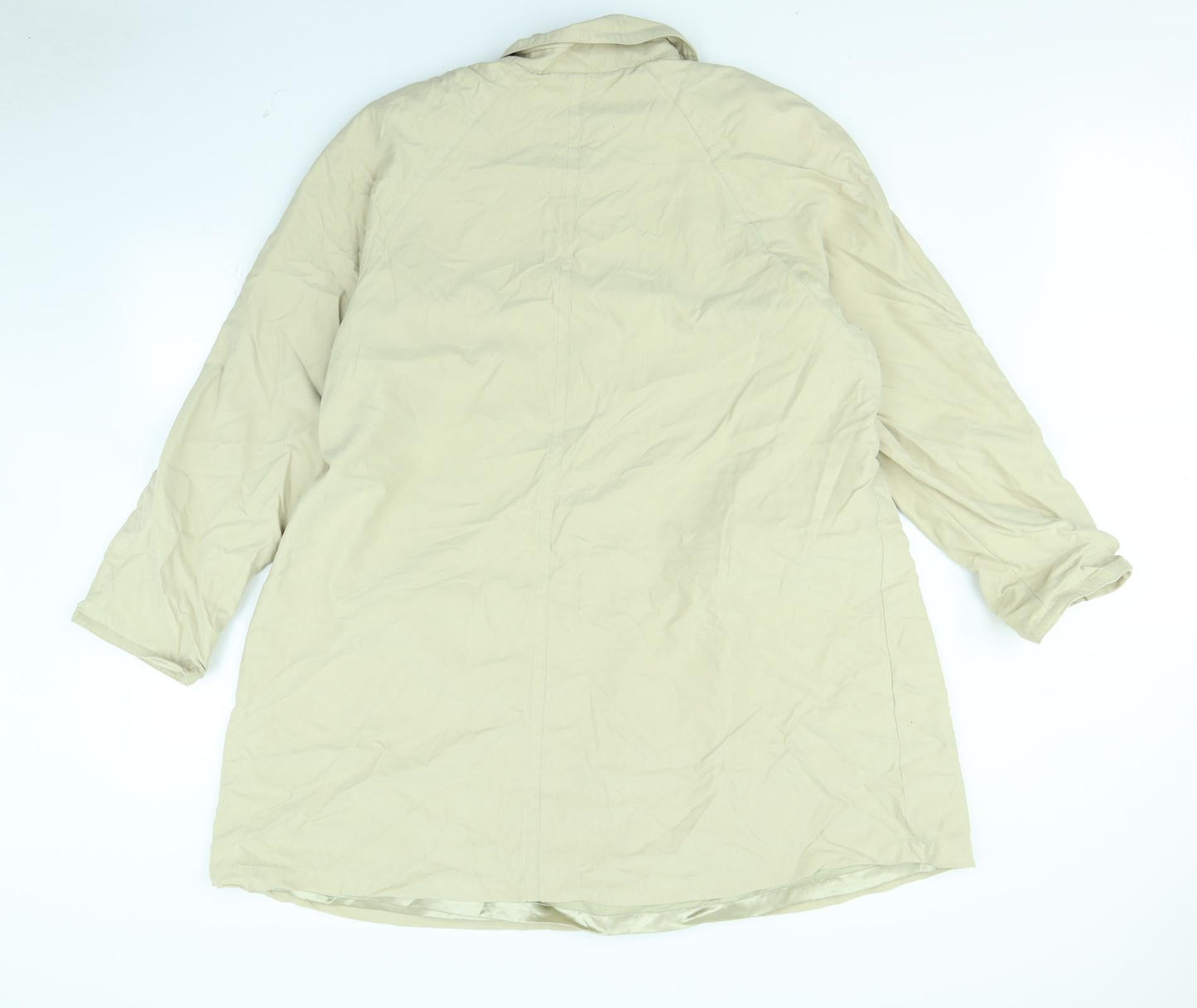 Womens UK Size 16 Preworn Beige Overcoat