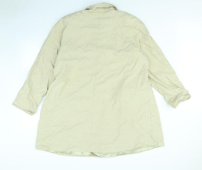 Womens UK Size 16 Preworn Beige Overcoat