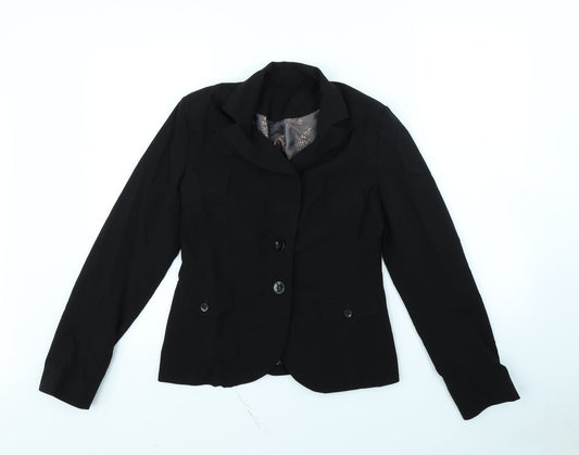 New Look Womens Black   Jacket  Size 10  - shoulder pads