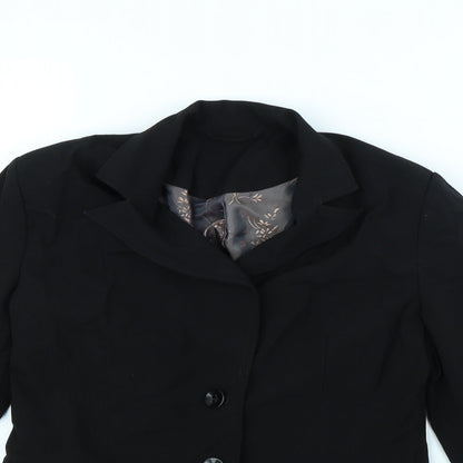 New Look Womens Black   Jacket  Size 10  - shoulder pads