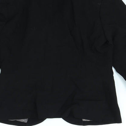 New Look Womens Black   Jacket  Size 10  - shoulder pads