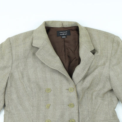 Womens UK Size S M&S Brown Jacket
