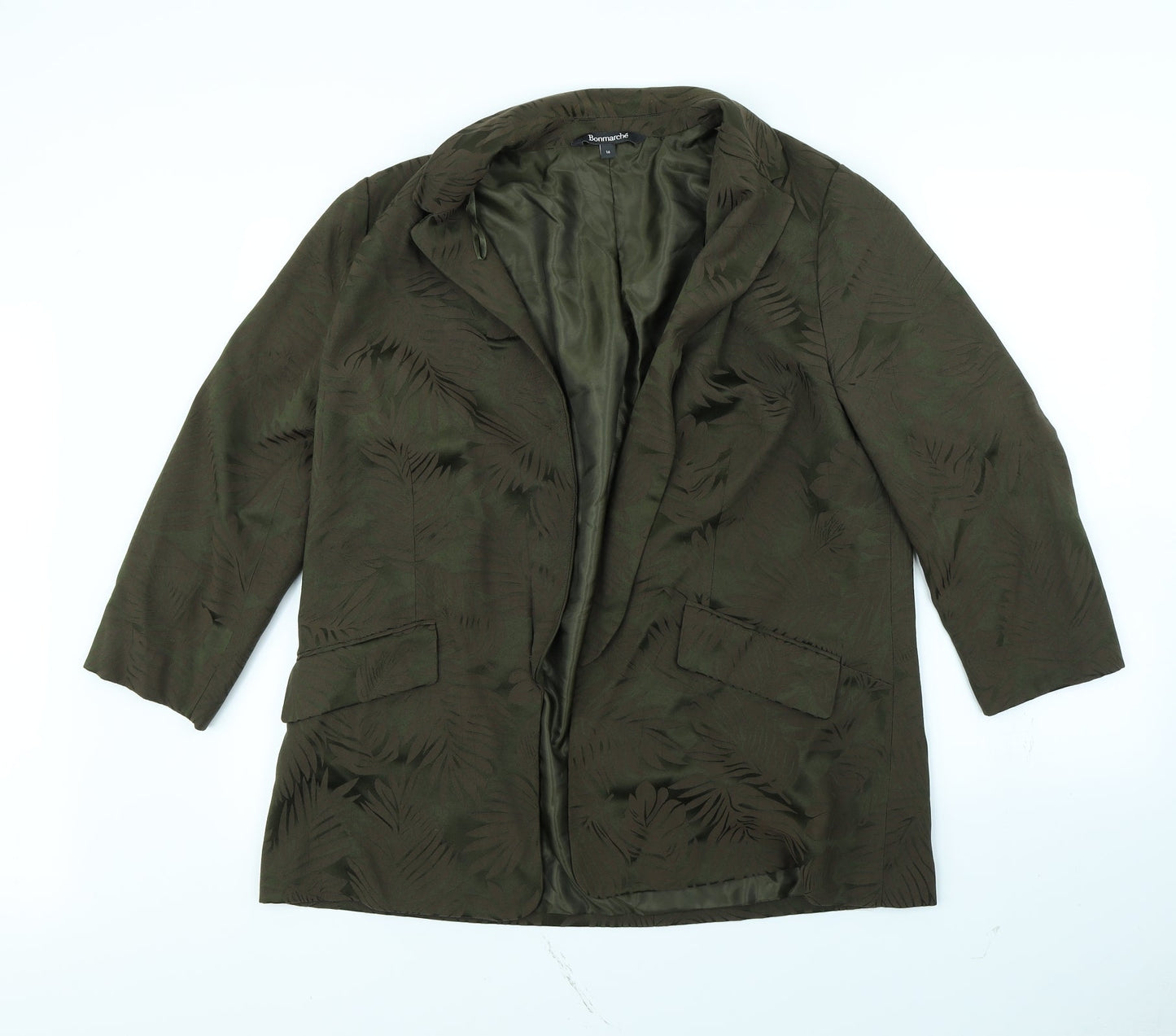 Womens UK Size 16 Bonmarché Green Jacket