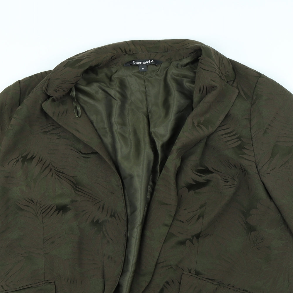 Womens UK Size 16 Bonmarché Green Jacket